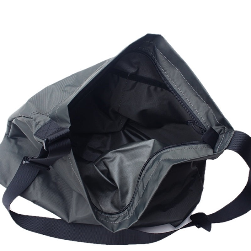 SKULL SKATES　"ロゴ ナイロン ショルダーバッグ"　(Gray)