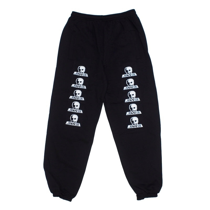SKULL SKATES　"スカルロゴ スウェットパンツ(両サイドプリント)“　(Black / White Print)
