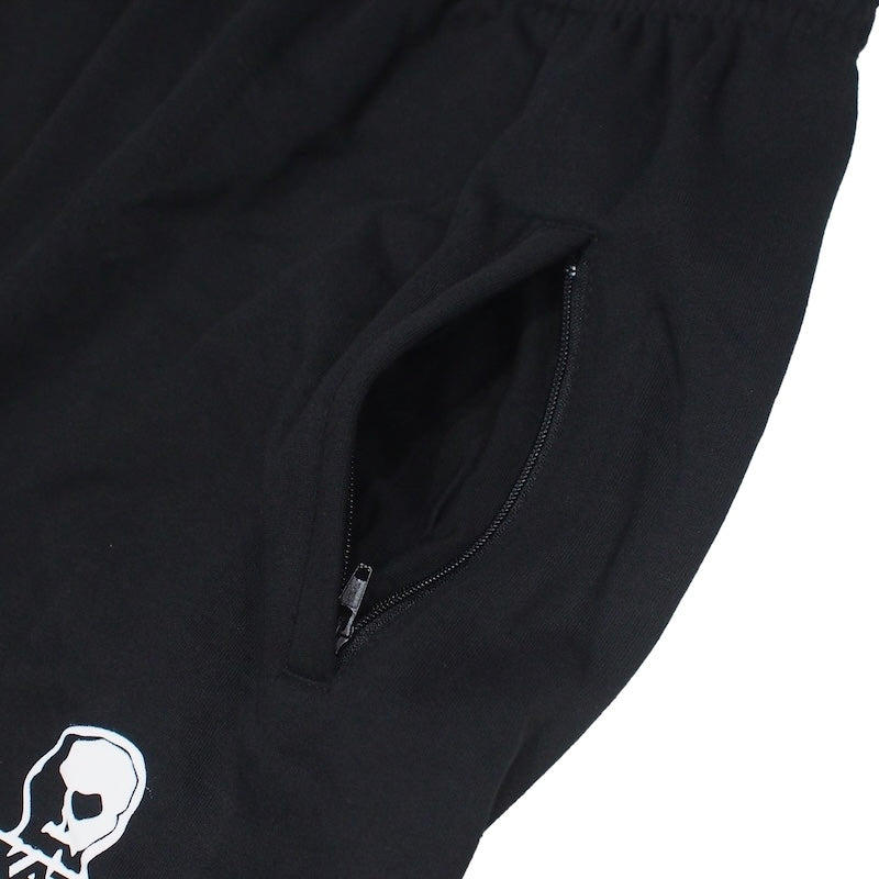 SKULL SKATES　"スカルロゴ スウェットパンツ(両サイドプリント)“　(Black / White Print)
