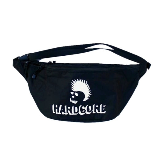 SKULL SKATES ナイロンショルダーバッグ ブラック/ ホワイト 正面