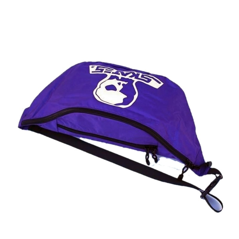 SKULL SKATES ナイロンフリースジャケット パープル/ ホワイト 上部