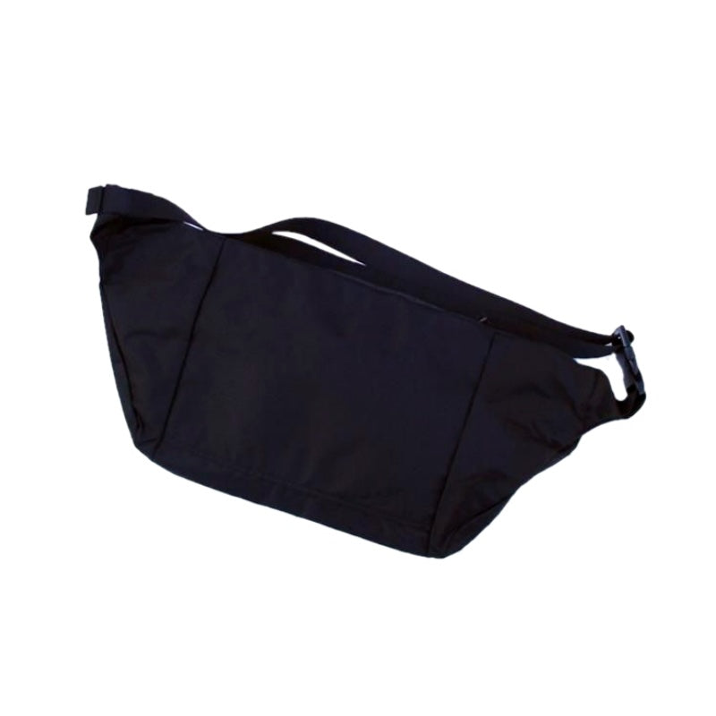 SKULL SKATES ナイロンショルダーバッグ ブラック/ ブラック 背面