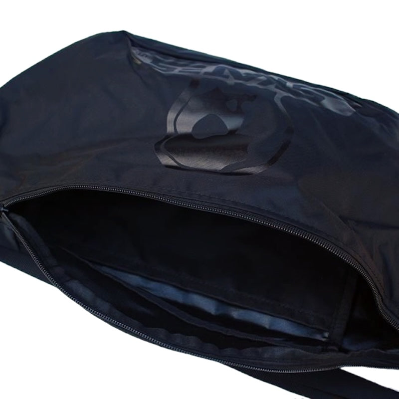 SKULL SKATES ナイロンショルダーバッグ ブラック/ ブラック ディテール