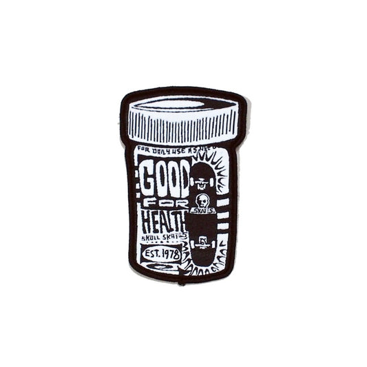SKULL SKATES woven ワッペン PILL BOTTLE ブラック 商品画像