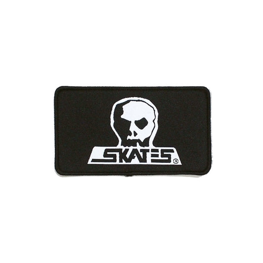 SKULL SKATES woven ロゴ ワッペン (中) ブラック 商品画像