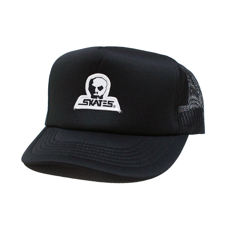 SKULL SKATES "SMALL PATCH フォームメッシュキャップ" (Black) 商品画像 斜め
