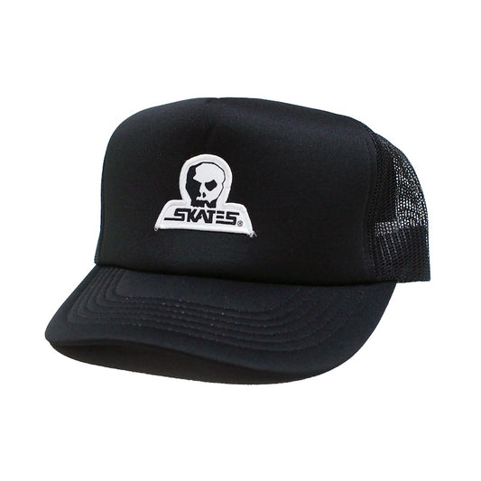 SKULL SKATES "SMALL PATCH フォームメッシュキャップ" (Black) 商品画像 斜め