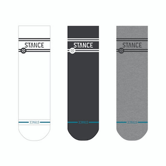 STANCE　ソックス　"BASIC QUARTER 3 PACK"　(Multi)