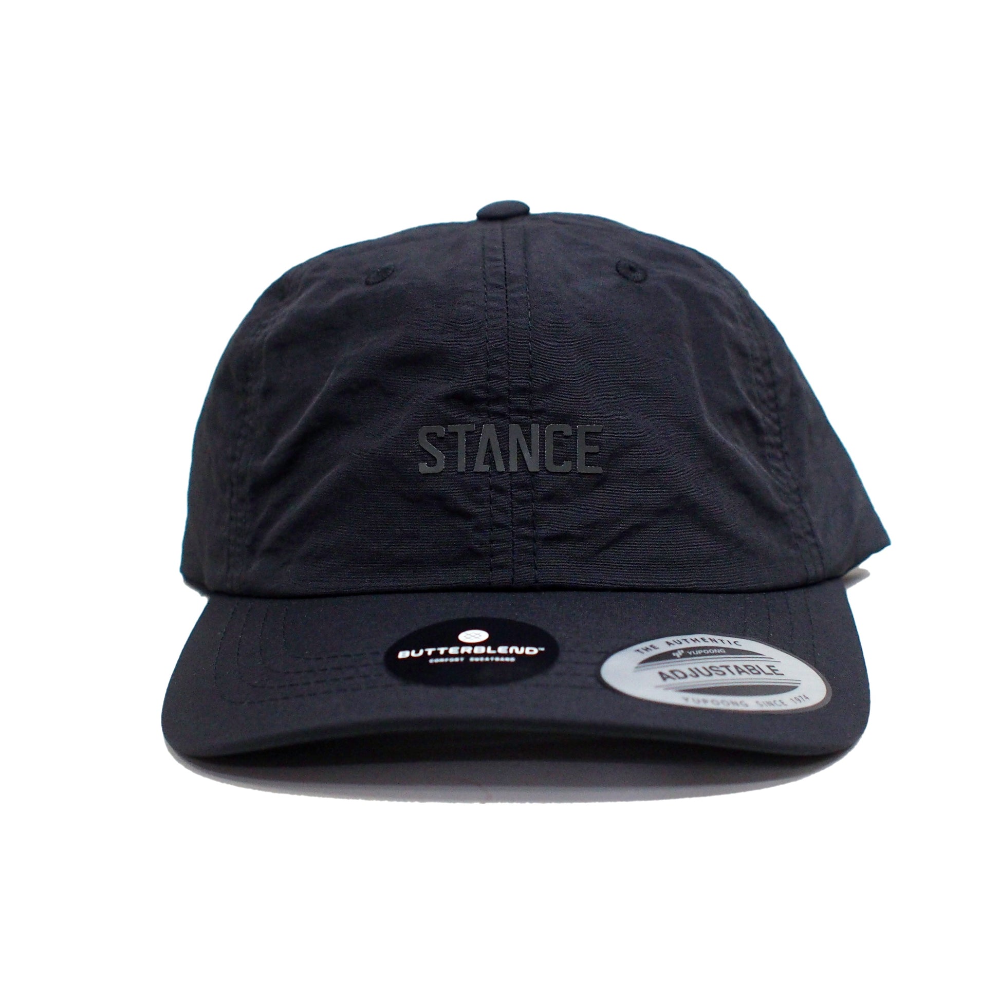 STANCE キャップ STANDARD ADJUSTABLE NYLON CAP ブラック 正面