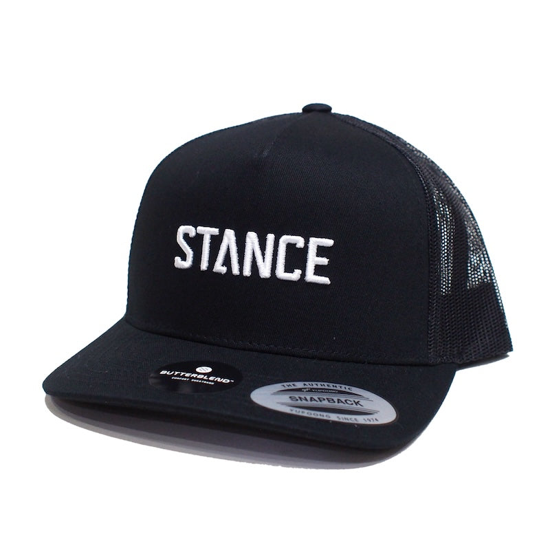 STANCE キャップ ICON TRUCKER HAT ブラック/ホワイト