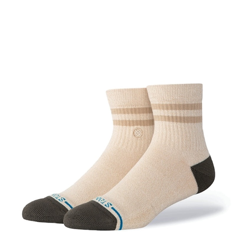 STANCE SOCKS ソックス MARLED STRIPE QUARTER アイボリー