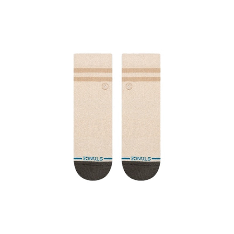 STANCE SOCKS ソックス MARLED STRIPE QUARTER アイボリー 表