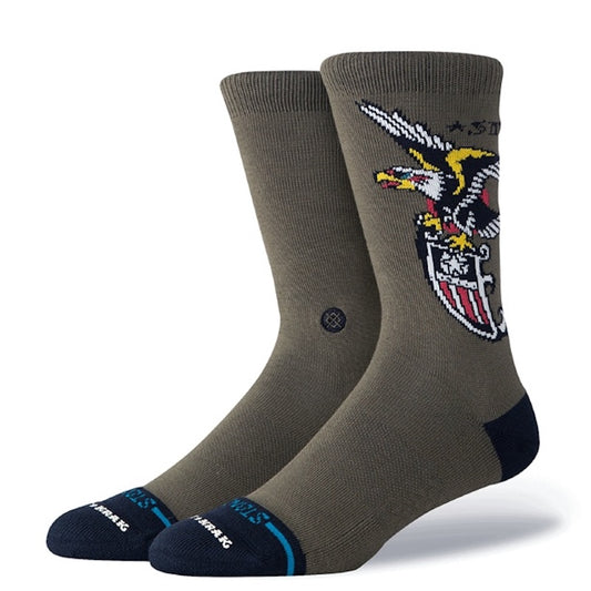 STANCE　ソックス　"THE EAGLE CREW"　(Military Green)