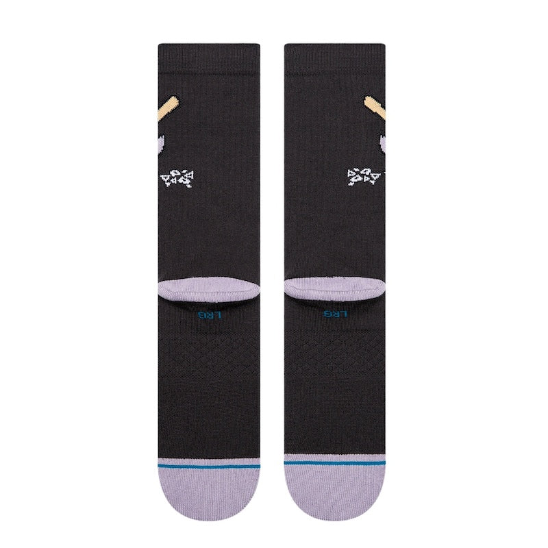 STANCE SOCKS ソックス LIGHTS OUT CREW チャコール 商品画像 背面