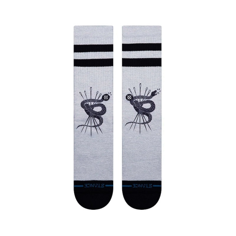 STANCE SOCKS ソックス THREADS CREW ブラック 商品画像 正面