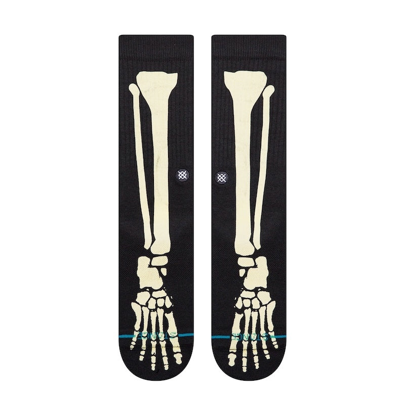 STANCE SOCKS ソックス BONE 3 CREW ブラック 商品画像 正面