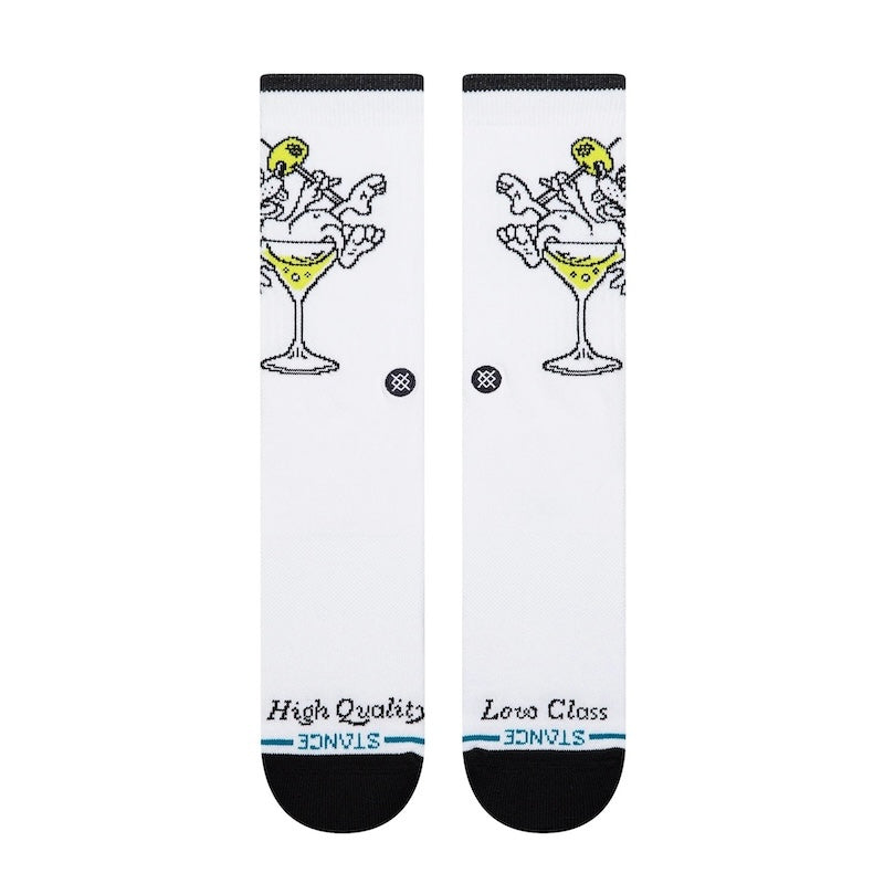STANCE SOCKS ソックス HIGH QUALITY LOW CLASS CREW ホワイト 商品画像 正面