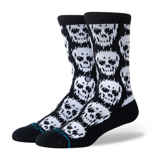 STANCE SOCKS ソックス STATIC SKULL CREW ブラック 商品画像 1