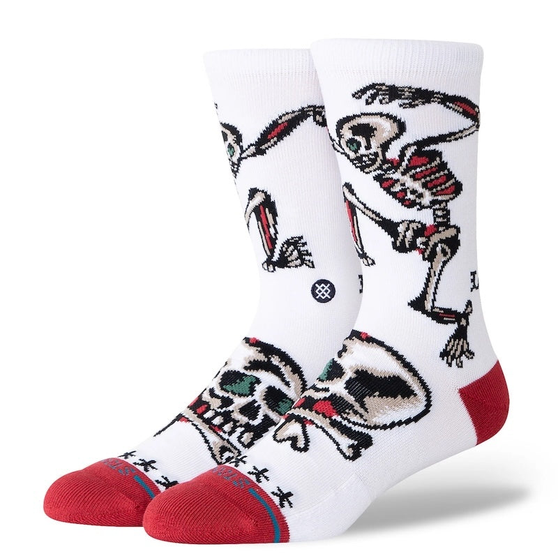 STANCE SOCKS ソックス SKELTON CREW ホワイト 商品画像 1