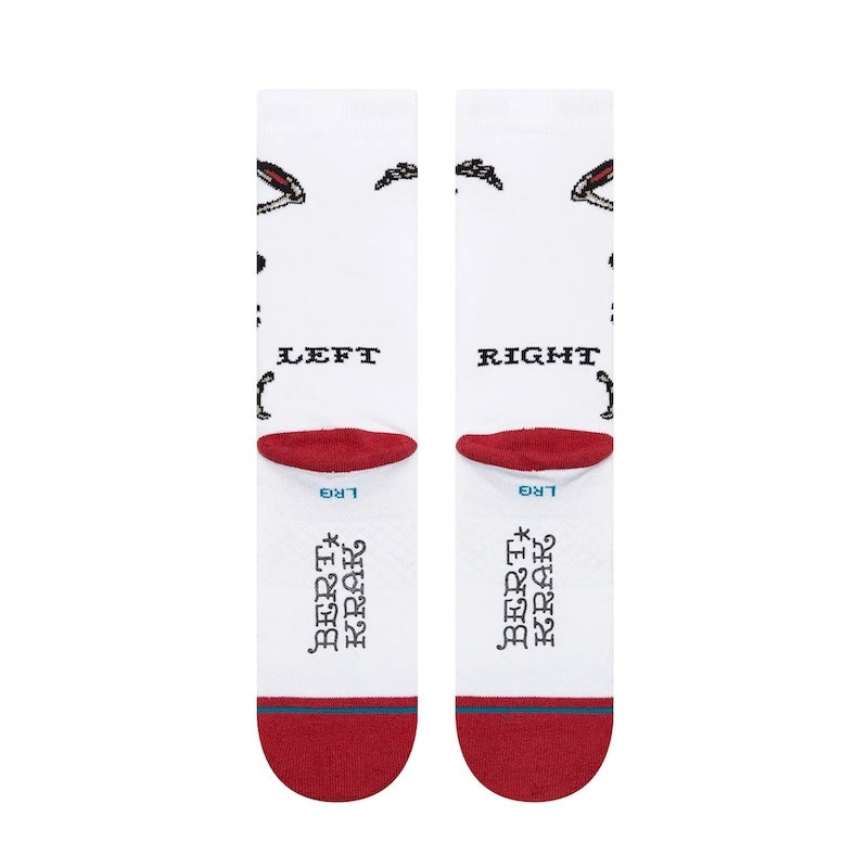STANCE SOCKS ソックス SKELTON CREW ホワイト 商品画像 背面