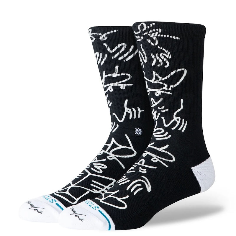 STANCE SOCKS ソックス LUCAS CREW ブラック 商品画像 1