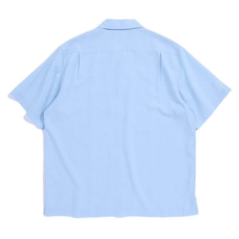 Deviluse　S/Sシャツ　"SCRIPT OPEN COLLAR SHIRTS"　(Light Blue)
