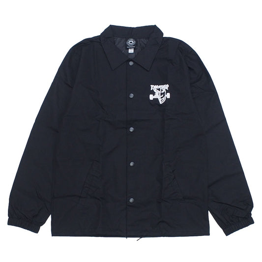 THRASHER x SPITFIRE コラボコーチジャケット ブラック 正面