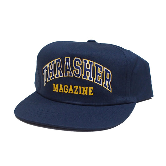 THRASHER キャップ DROPOUT SNAPBACK CAP ネイビー 商品画像 斜め