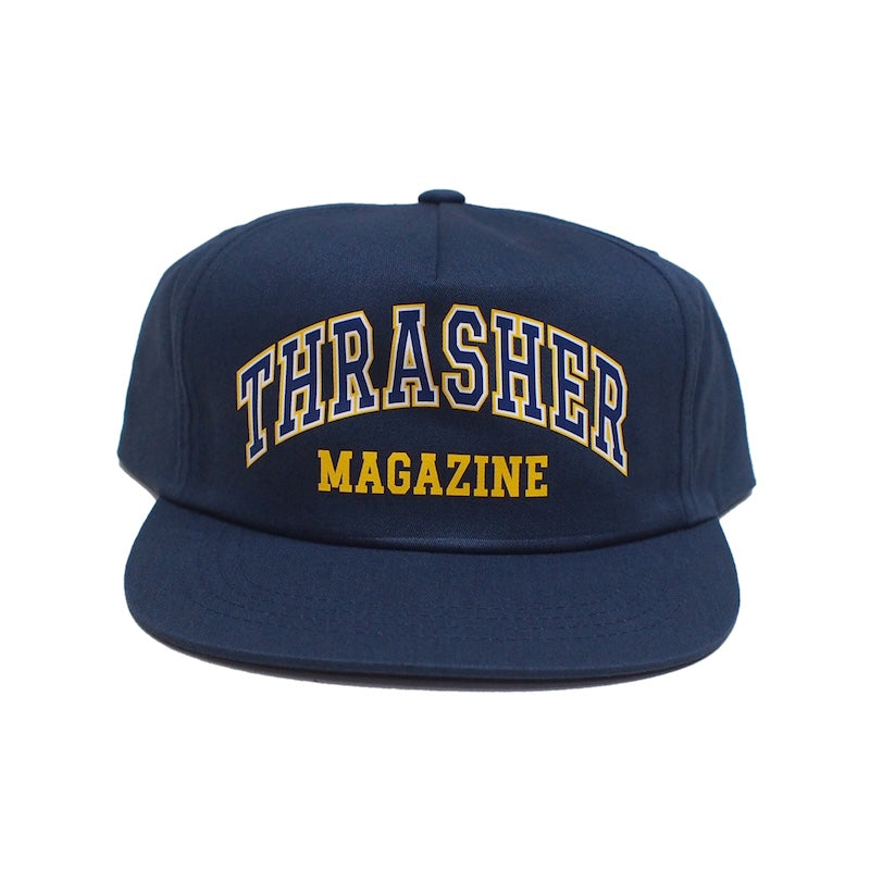 THRASHER キャップ DROPOUT SNAPBACK CAP ネイビー 商品画像 正面