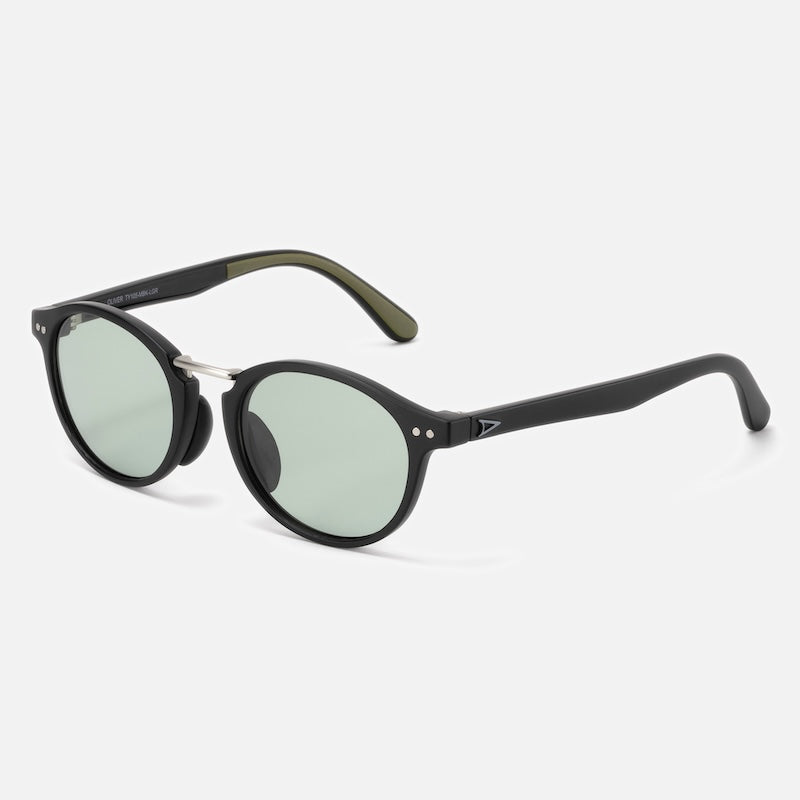 TYMER サングラス OLIVER (Matt Black / Light Green) 商品画像 2