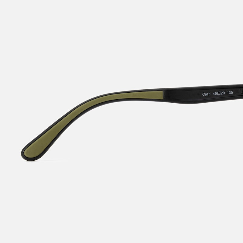 TYMER サングラス OLIVER (Matt Black / Light Green) 商品画像 8