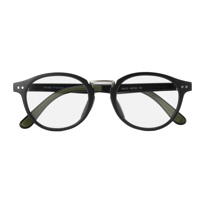 TYMER サングラス OLIVER (Glass Black / Photochromic Clear to Gray) 商品画像 正面