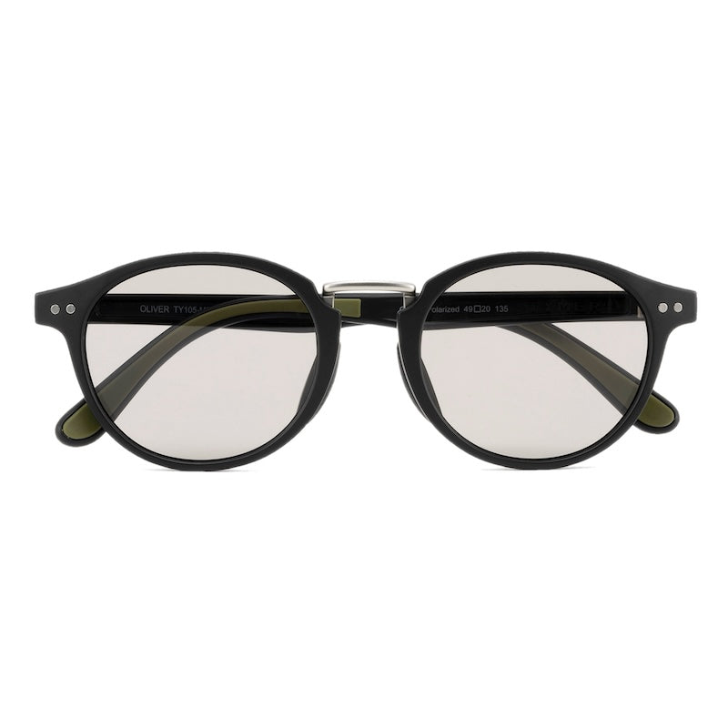 TYMER サングラス OLIVER (Matt Black / Photochromic Gray Polarized) 商品画像 正面