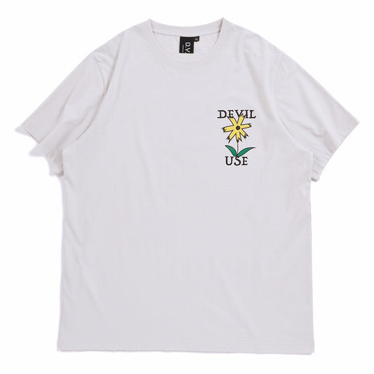 Deviluse　Tシャツ　"PRICKLY FLOWER TEE"　(Silver)