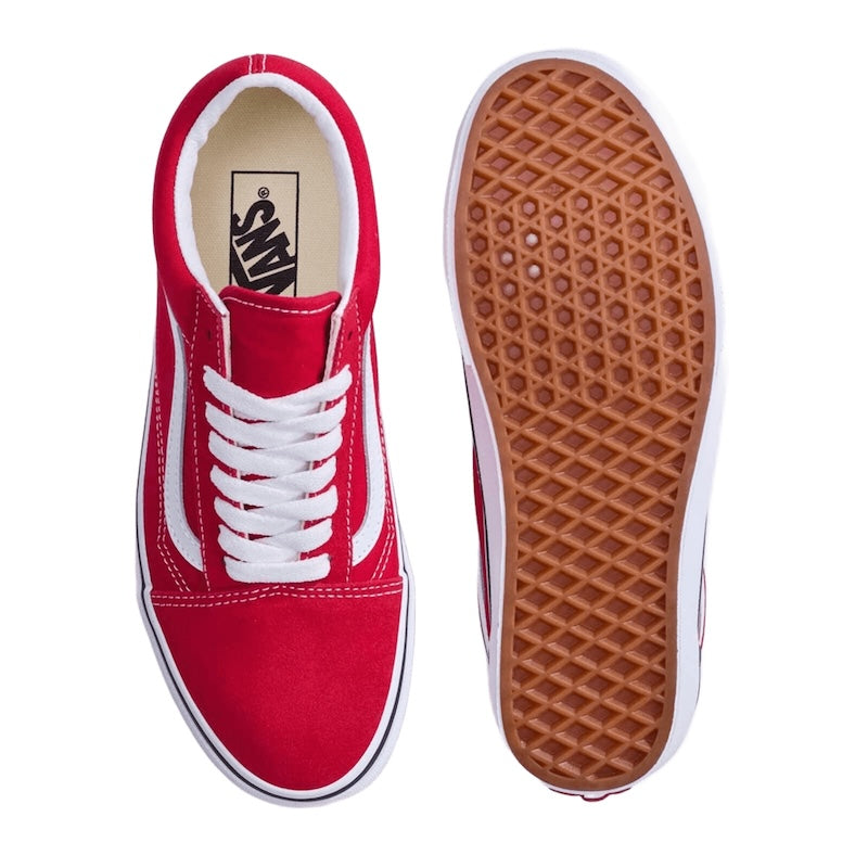 VANS オールドスクール OLD SKOOL レッド  商品画像 表裏