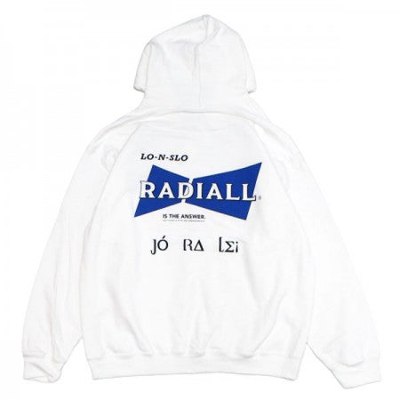 RADIALL　パーカ　"BOWTIE HOODIE SWEATSHIRT L/S"　(White)