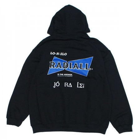 RADIALL　パーカ　"BOWTIE HOODIE SWEATSHIRT L/S"　(Black)