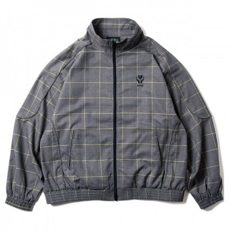 Deviluse　ジャケット　"CHECKED TRACK JKT"　(Gray / Yellow)