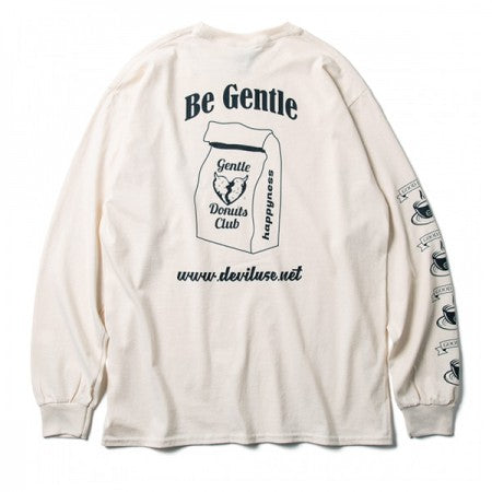 Deviluse　L/STシャツ　"GENTLE DONUTS CLUB L/S TEE"　(Natural)