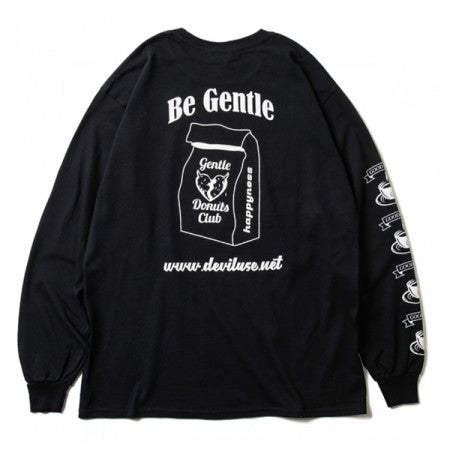 Deviluse　L/STシャツ　"GENTLE DONUTS CLUB L/S TEE"　(Black)