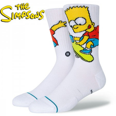 STANCE x THE SIMPSONS　ソックス　"BART SIMPSON"　(White)