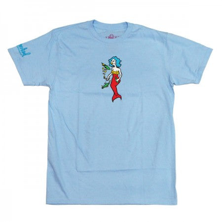 KROOKED　Tシャツ　"FRAME FACE TEE"　(Powder Blue)