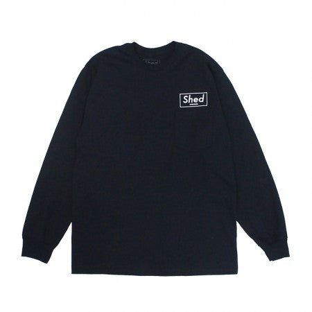 Shed　L/STシャツ　"box POLS"　(Black)