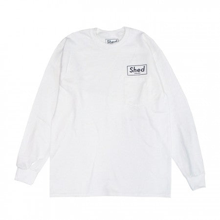 Shed　L/STシャツ　"box POLS"　(White)