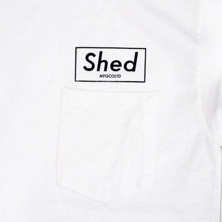 Shed　L/STシャツ　"box POLS"　(White)