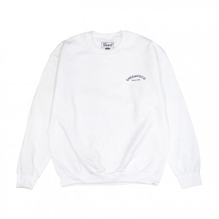 Shed "arch crew sweat" (white)