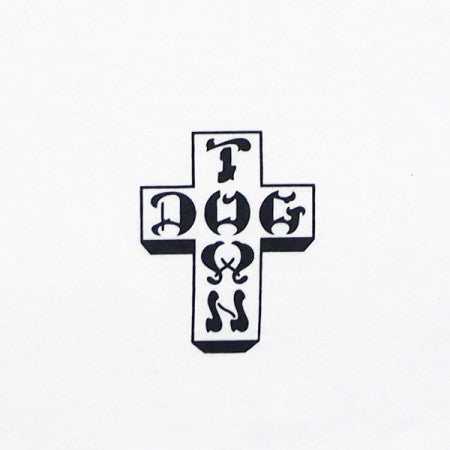 DOGTOWN　L/STシャツ　"CROSS SLEEVE L/S TEE"　(White)