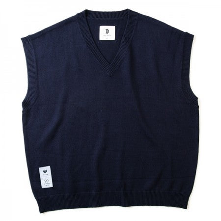 Deviluse　ニットベスト　"KNIT VEST"　(Navy)