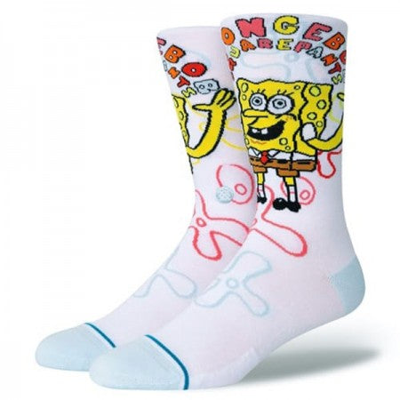 STANCExSPONGE BOB　ソックス　"IMAGINATION BOB"　(White)