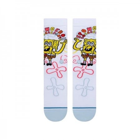 STANCExSPONGE BOB　ソックス　"IMAGINATION BOB"　(White)